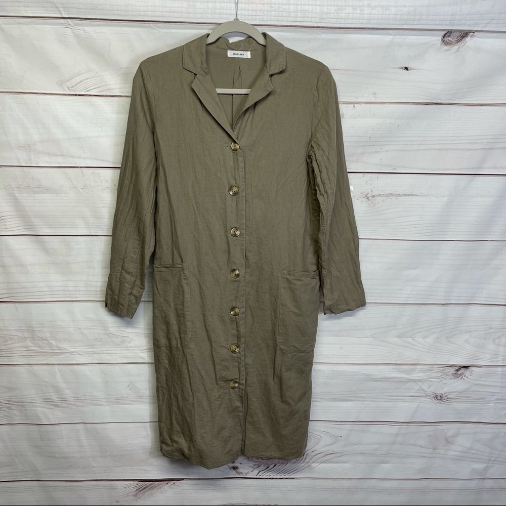 Mod Ref Linen Layering Jacket Coat - image 2